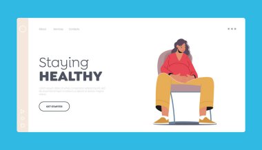 Sağlıklı İniş Şablonu. Üzgün Hamile Anne 'nin Psikolojik Yardıma, Koca Göbekli Kadın Karakteri' ne ihtiyacı var.