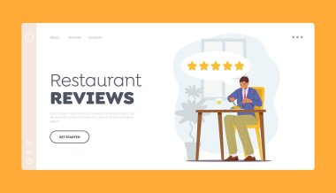 Restoran İniş Sayfası Şablonunu İndirdi. Yemek Eleştirmeni, Yemek Deneme ve İnceleme İçin Uzman Ziyaret Kafesi