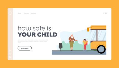 Otobüs İstasyonu İniş Şablonu 'ndaki insanlar. Kıdemli Bayan Yolcu ve Kız Karakterler Yolcu Taşımacılığı, Şehir Toplu Taşıma Servisi, Şehir Taşımacılığı. Çizgi film Vektör İllüstrasyonu