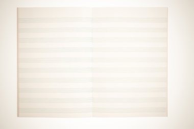 notebook for musical notes