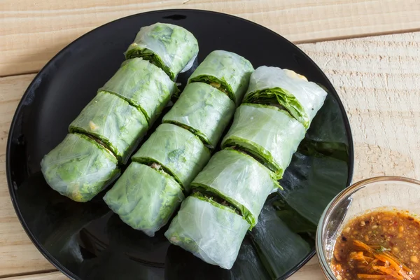 Vegetables spring roll — Stock Photo, Image