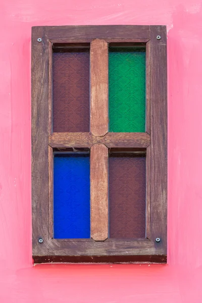 Vintage trä fönster — Stockfoto