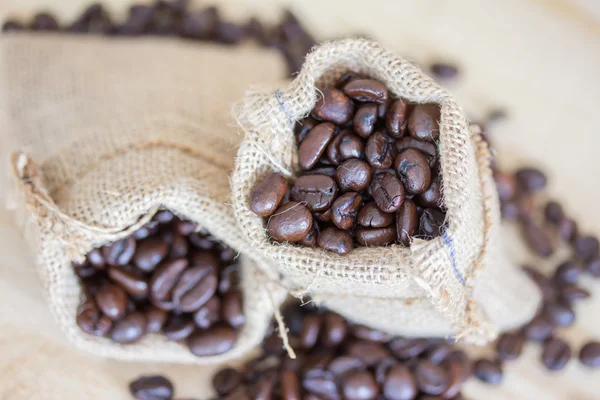 Sluiten Koffie Bonen — Stockfoto