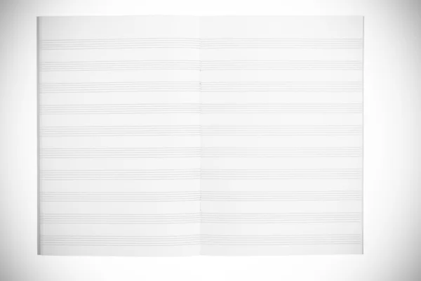 Notebook for musical notes — 스톡 사진