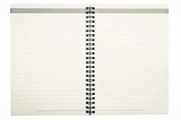 Retro notebook aberto — Fotografia de Stock