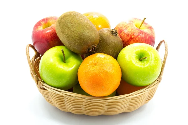 Group of fresh fruits in the basket Stock Picture