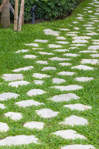 Stone pathway in the garden — Stock Photo, Image