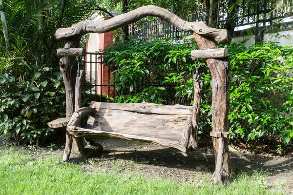 Vintage wooden swing — Stock Photo, Image