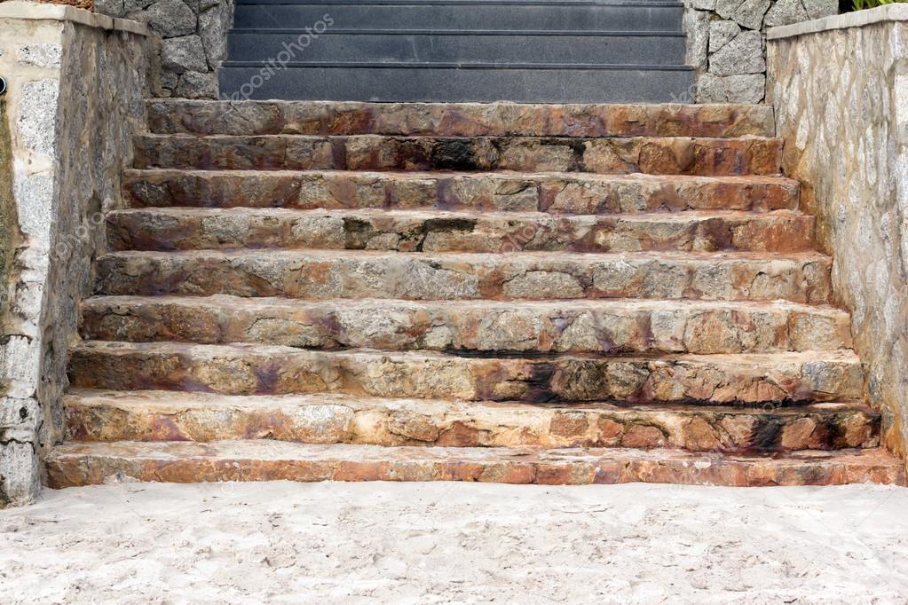 Stone Stairs down to the beach