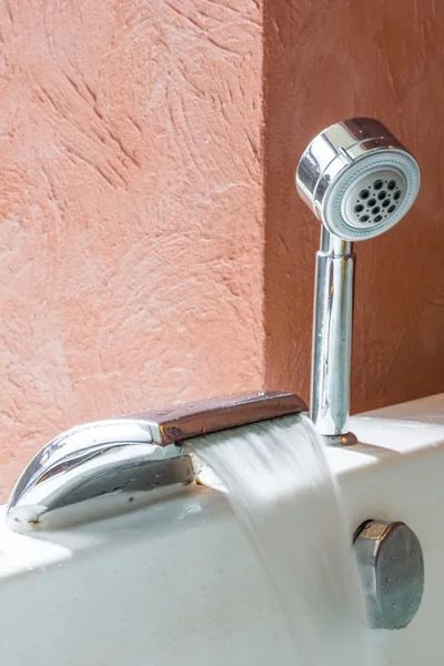 Jacuzzi faucet at terrace — Stock Photo, Image