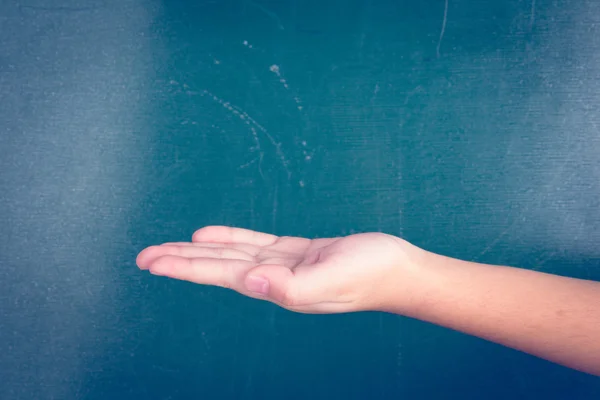 Hand showing the product — Stock Photo, Image