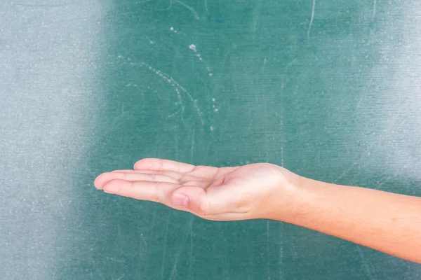 Hand showing the product — Stock Photo, Image