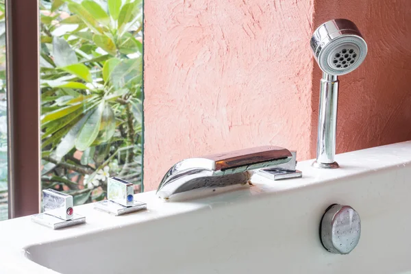 Jacuzzi faucet at terrace — Stock Photo, Image