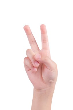 numara iki işaret gösteren simüle küçük el. beyaz izole