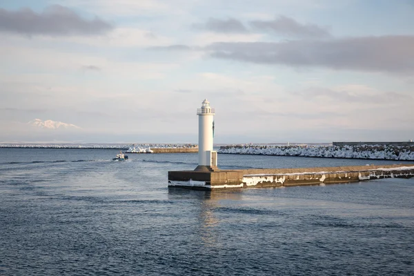 Faro en Abashiri, Hokkaido, Japón — Foto de Stock