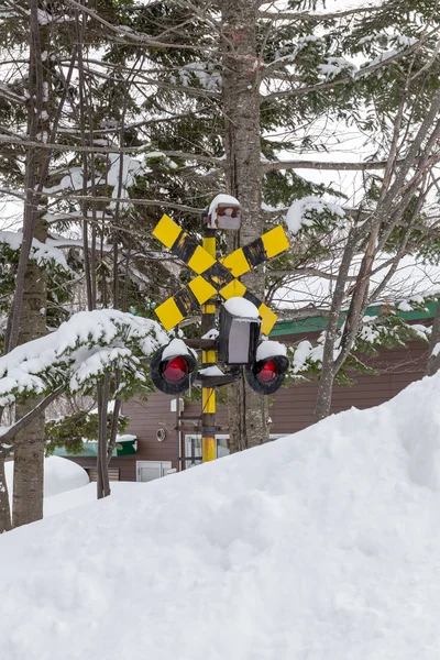 冷凍クロスと鉄道用電気線 — ストック写真