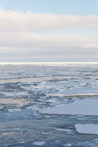 Ghiaccio alla deriva, Mare di Okhotsk, Giappone — Foto Stock