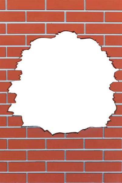 Biała dziura w starych murów, zdjęcia lub tekst — Zdjęcie stockowe