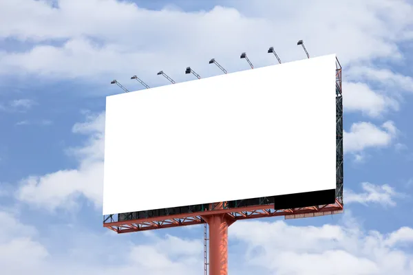 Cartellone bianco utile per la tua pubblicità — Foto Stock