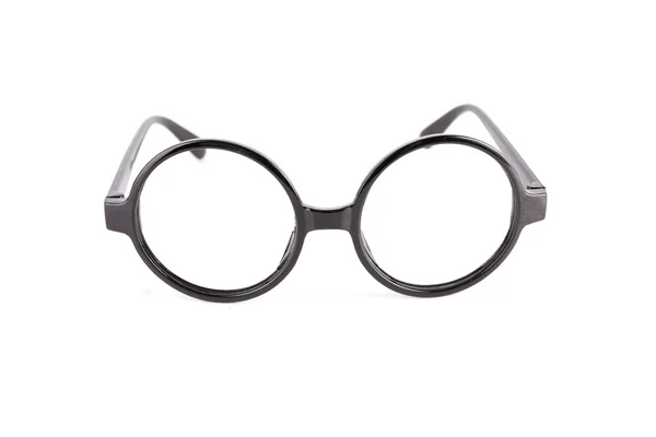 Black glasses on a white background — Stock Photo, Image