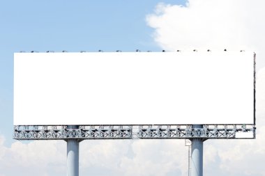 Boş ilan panosu yeni reklam için hazır.