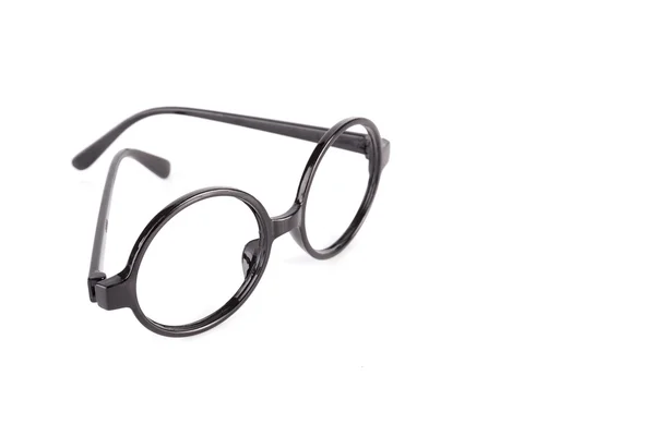 Isolerade svarta glasögon på vit bakgrund — Stockfoto