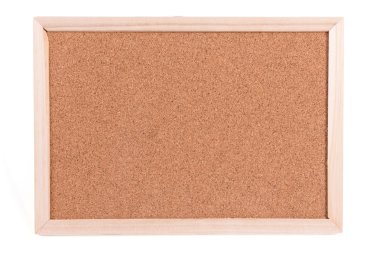 mantar tahtası beyaz arkaplanda izole edildi