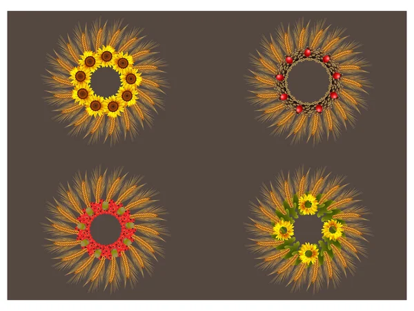 秋季花圈 — 图库照片