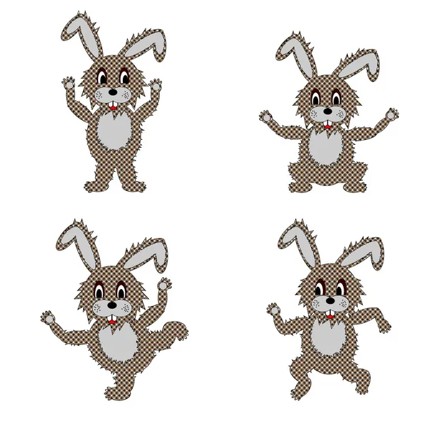 A funny hare doing morning exercises — Stock Illustration A funny hare doing morning exercises Royalty Free Stock Vectors