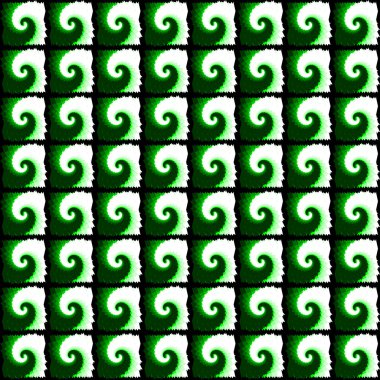 Dikişsiz yeşil sarmal desen tasarım