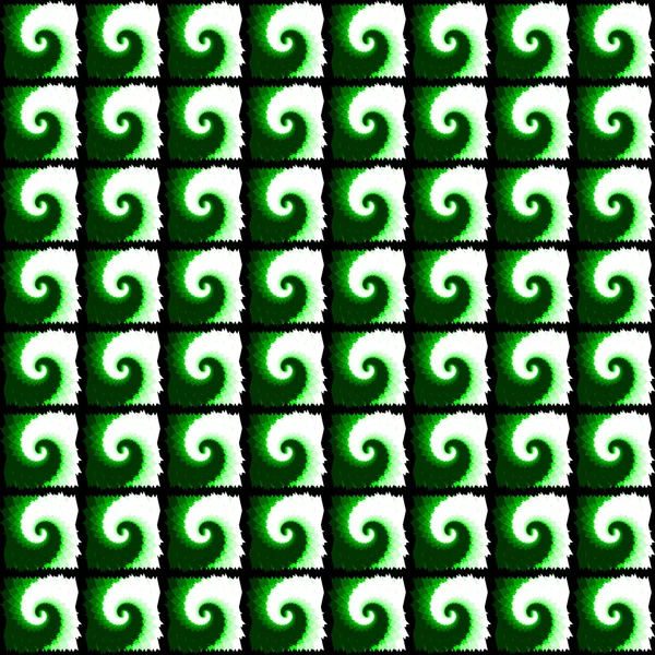 Diseño inconsútil patrón espiral verde — Archivo Imágenes Vectoriales