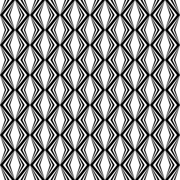 Design seamless monochrome diamond pattern — Stock Vector