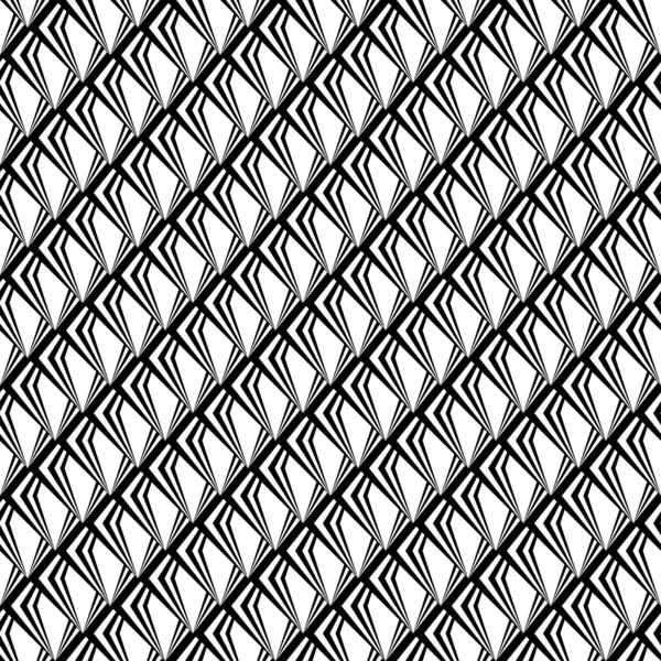 Ontwerp naadloze monochroom diagonaal patroon — Stockvector