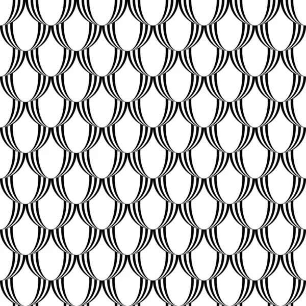 Design seamless monochrome ellipse pattern — Stock Vector