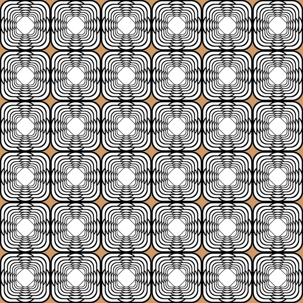 Conception sans couture motif tétragone monochrome — Image vectorielle