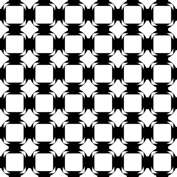 Diseño inconsútil patrón tetragón monocromo. Resumen geométrico — Vector de stock