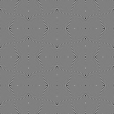 Dikişsiz kıvırma hareketi şerit desen tasarım. arka monoch