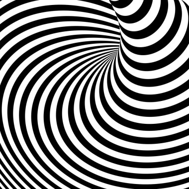 Tasarım tek renkli girdap hareket yanılsama arka plan. soyut