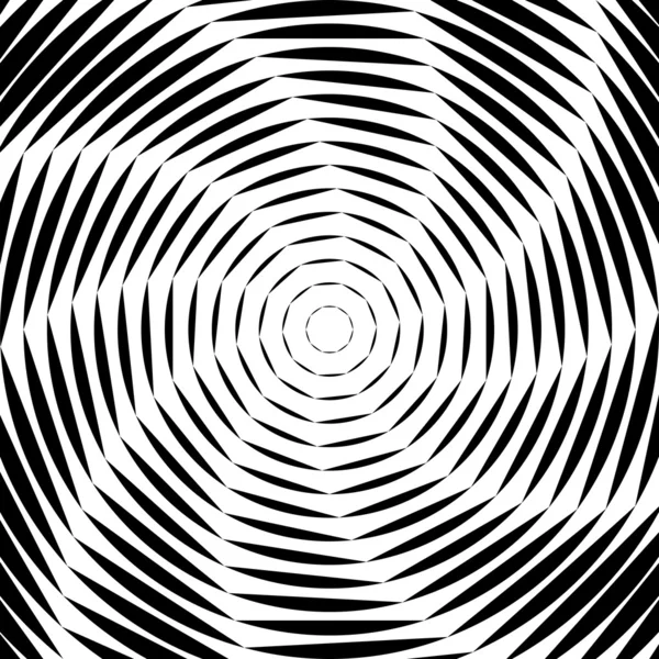 Design monochrome whirl movement illusion background. Abstract s — Stock Vector