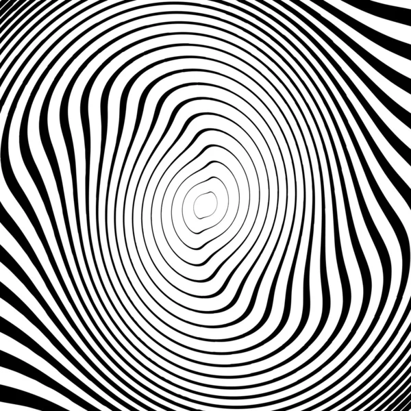 Design monochrome twirl movement ellipse background. Abstract st — Stock Vector