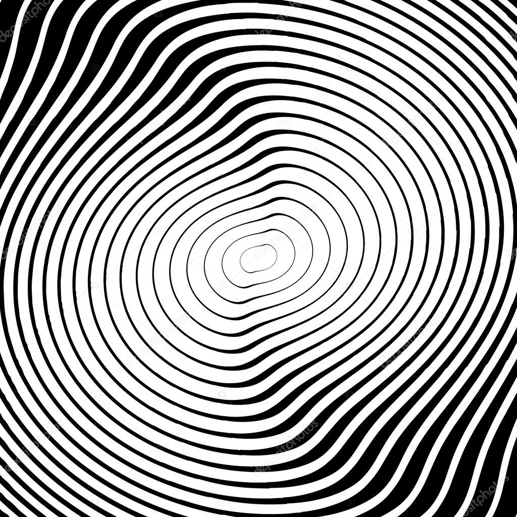 Design monochrome whirl circular motion background. Abstract str