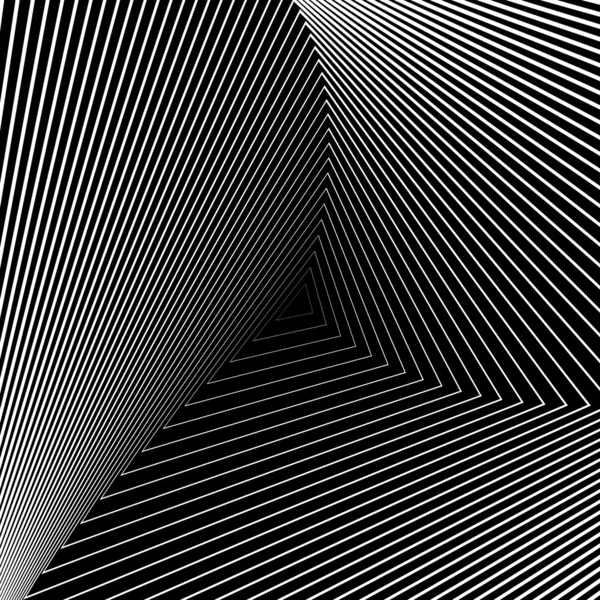 Tasarım tek renkli üçgen hareket yanılsama arka plan. abstrac — Stok Vektör