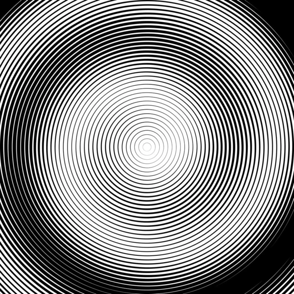 Design monochrom Spirale Bewegung Illusion Hintergrund — Stockvektor