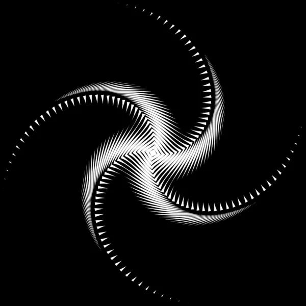 Design mouvement tourbillon monochrome poulpe fond — Image vectorielle