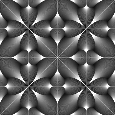 Dikişsiz tutamaçlarından çiçek desen tasarım