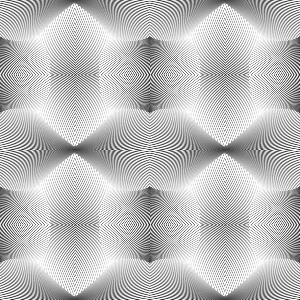 Design motif monochrome sans couture — Image vectorielle