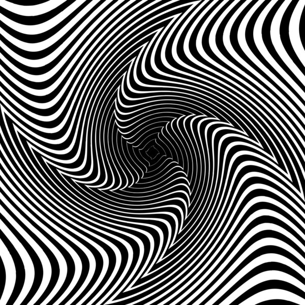 Design monochrome vortex movement illusion background