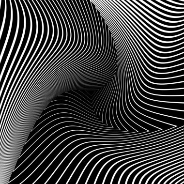 tek renkli üçgen hareket yanılsama arka planı Tasarla