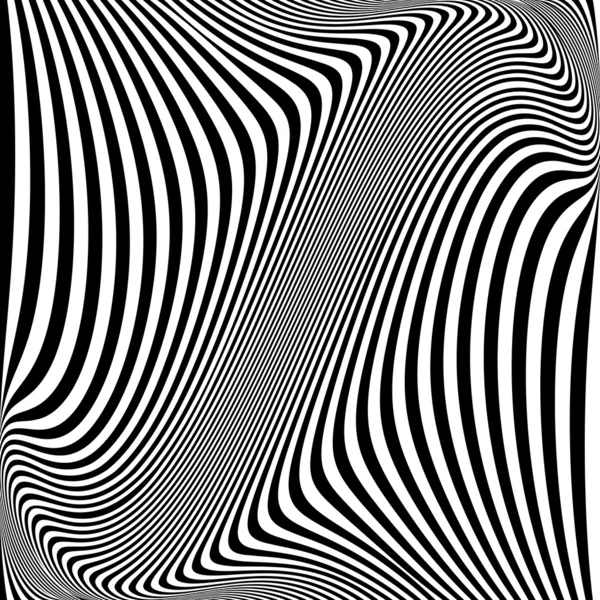 Design monochrome movement illusion background — Stock Vector