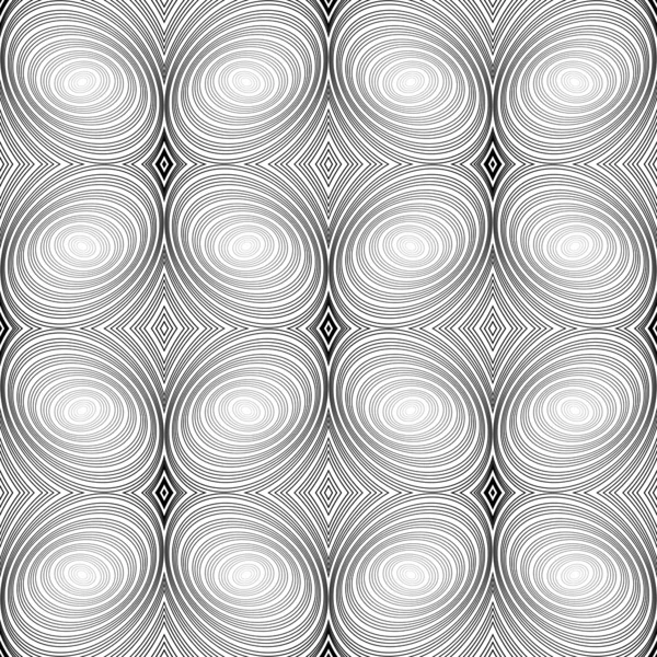 Conception sans couture motif géométrique ellipse rayée — Image vectorielle